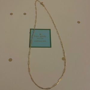 14k Solid Gold Paperclip Necklace